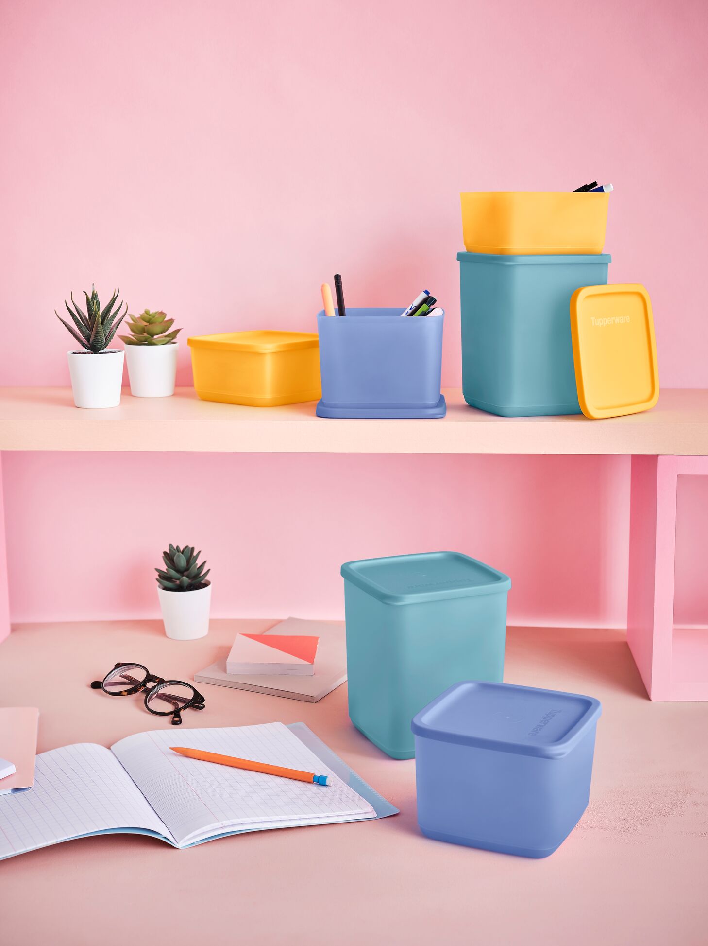 Square Containers Set 650 ml+1L+1.8L