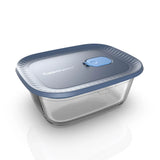 Oven Rectangular Glass With Lid 1L