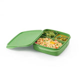 Divided Lunch Box 550ml Green