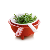 Tupperware Double Colander-Chili Snow White